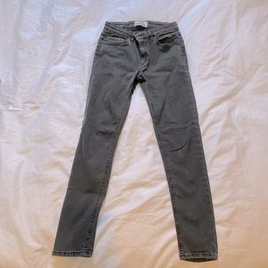 ACNE studio - dark grey cropped jeans/ skinny jeans